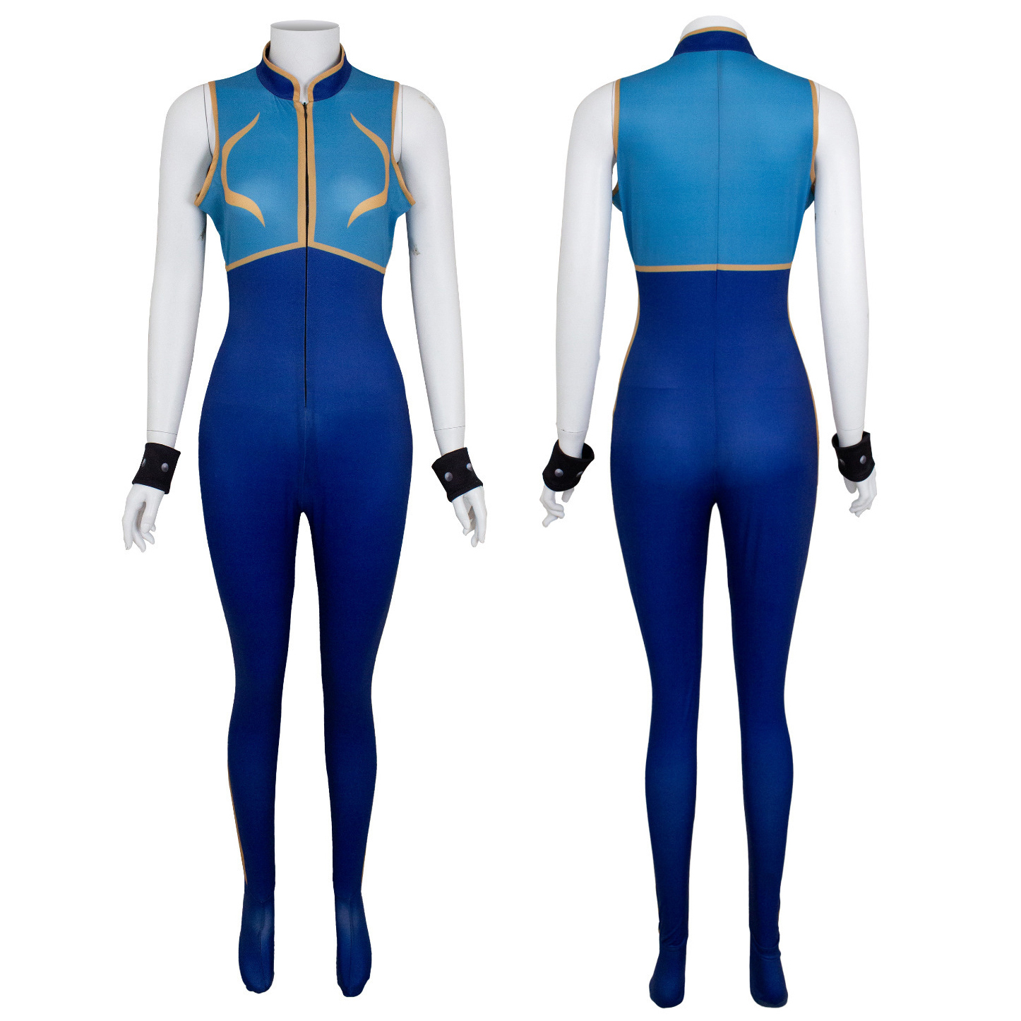 Street Fighter 6 Chun-Li Zentai Jumpsuit Halloween Carnival Cosplay Costumes