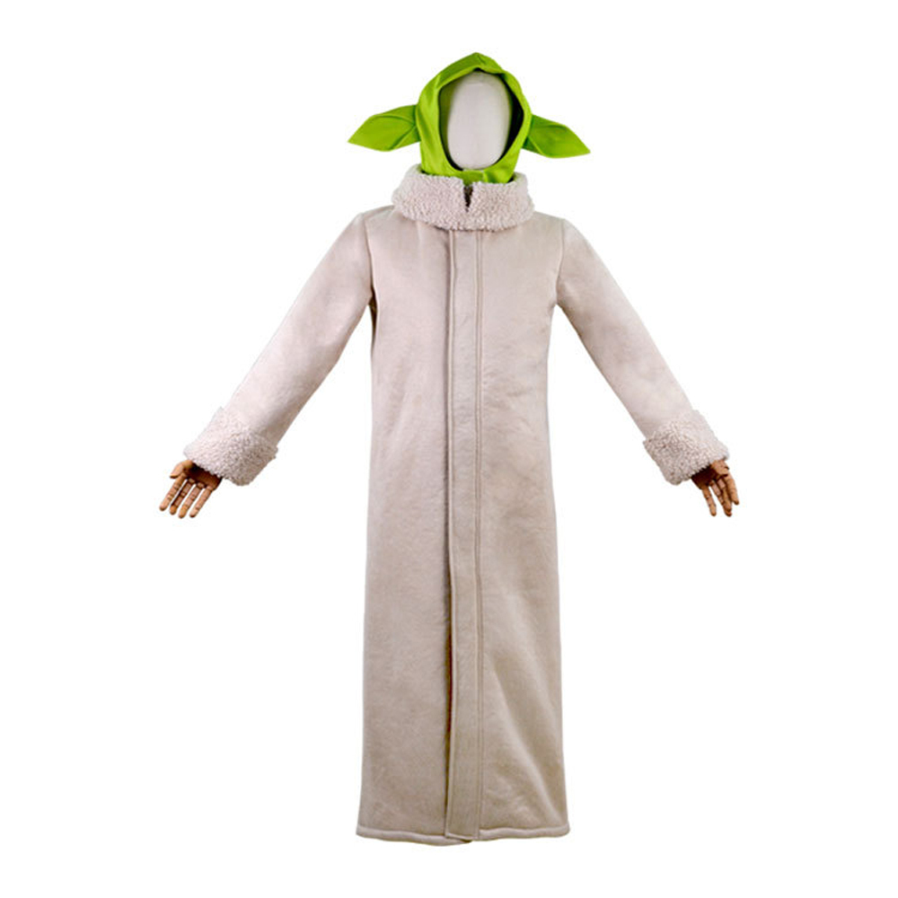 Baby Yoda Cosplay Costume Robe Hat Outfits Carnival Suit