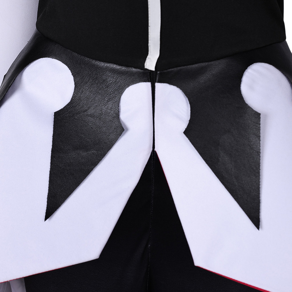 Hazbin Hotel Carmilla Carmine Cosplay Costume Women Black Jumpsuit Party Carnival