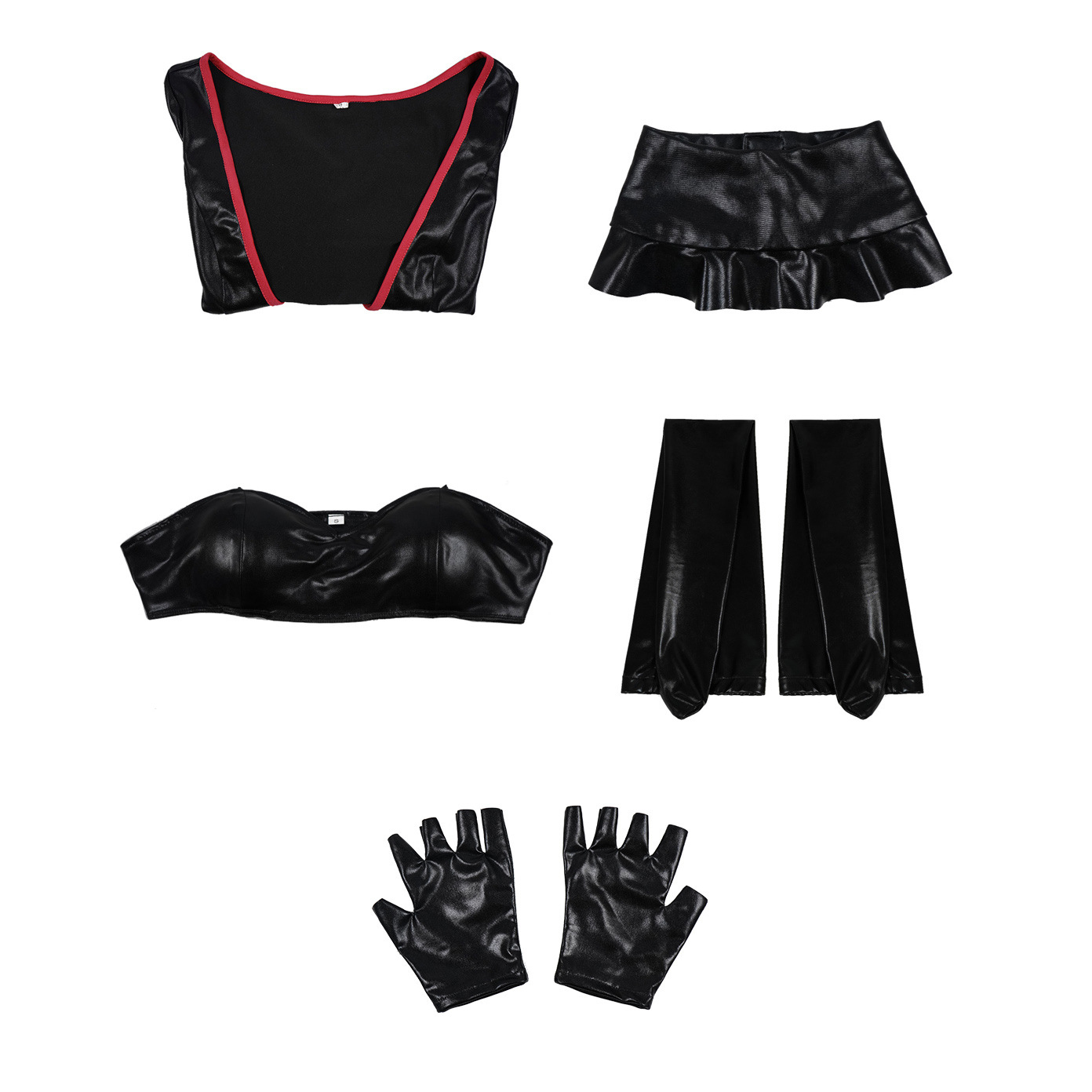 Hazbin Hotel An gel Dust Poison Cosplay Costume Black Leather Jumpsuit Party Carnival