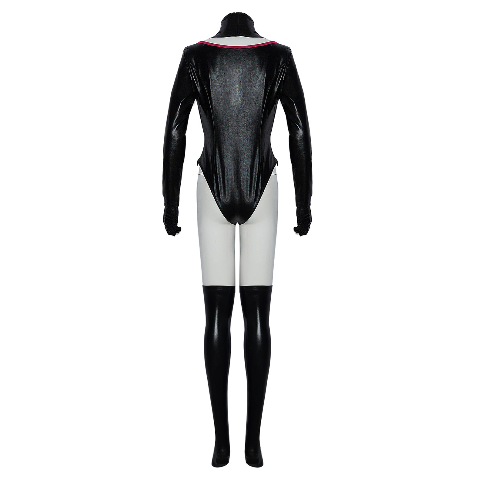Hazbin Hotel An gel Dust Poison Cosplay Costume Black Leather Jumpsuit Party Carnival