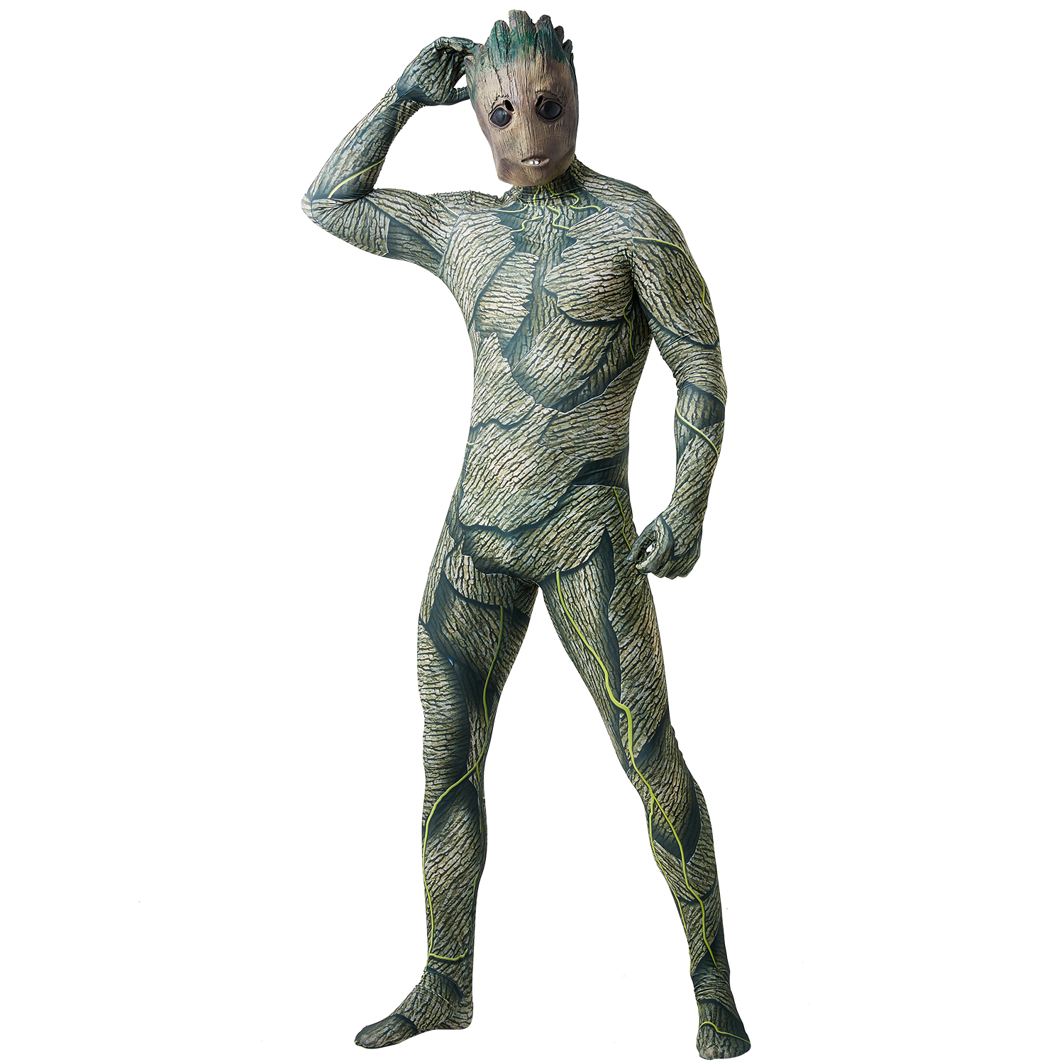 Groot Cosplay Costume Jumpsuit Zentai Party Carnival