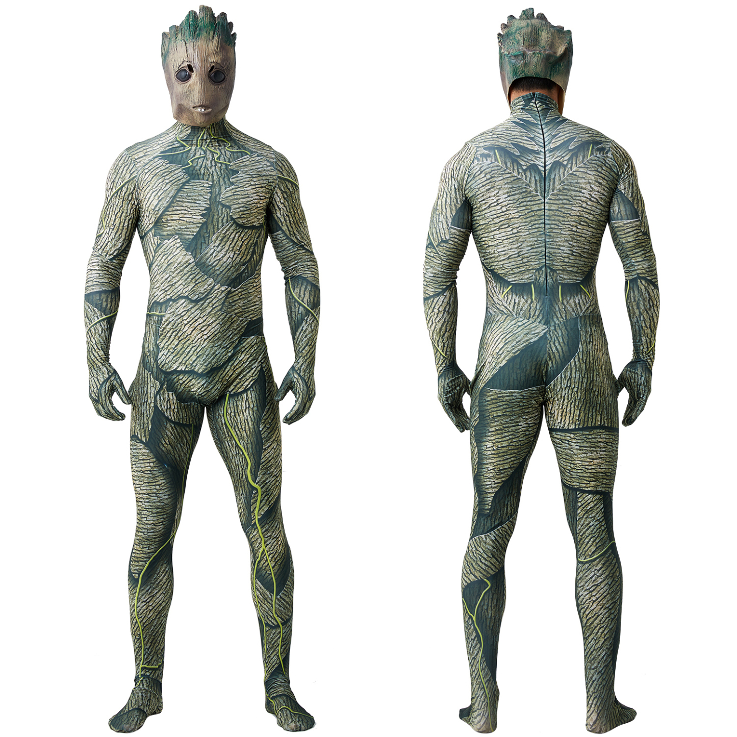 Groot Cosplay Costume Jumpsuit Zentai Party Carnival