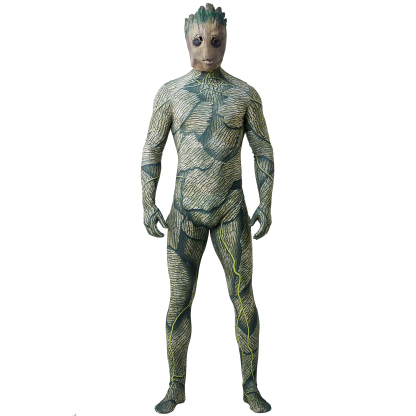 Groot Cosplay Costume Jumpsuit Zentai Party Carnival