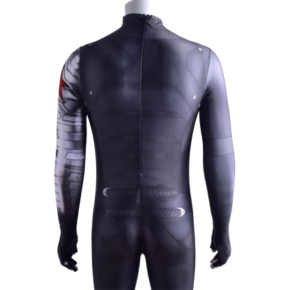 Bucky Barnes Winter Soldier Cosplay Costume Jumpsuit Zentai Party Carnival