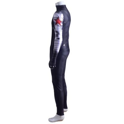 Bucky Barnes Winter Soldier Cosplay Costume Jumpsuit Zentai Party Carnival
