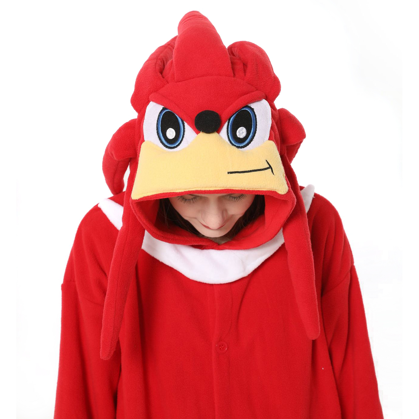 Knuckles the Echidna Sonic the Hedgehog kigurumi onesies anime pajamas Costume