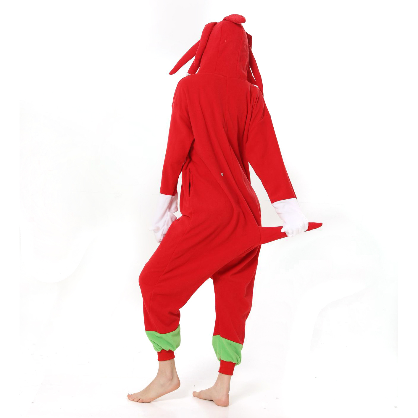 Knuckles the Echidna Sonic the Hedgehog kigurumi onesies anime pajamas Costume