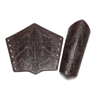 Medieval retro embossed wristband COSPLAY stage props knight handguard