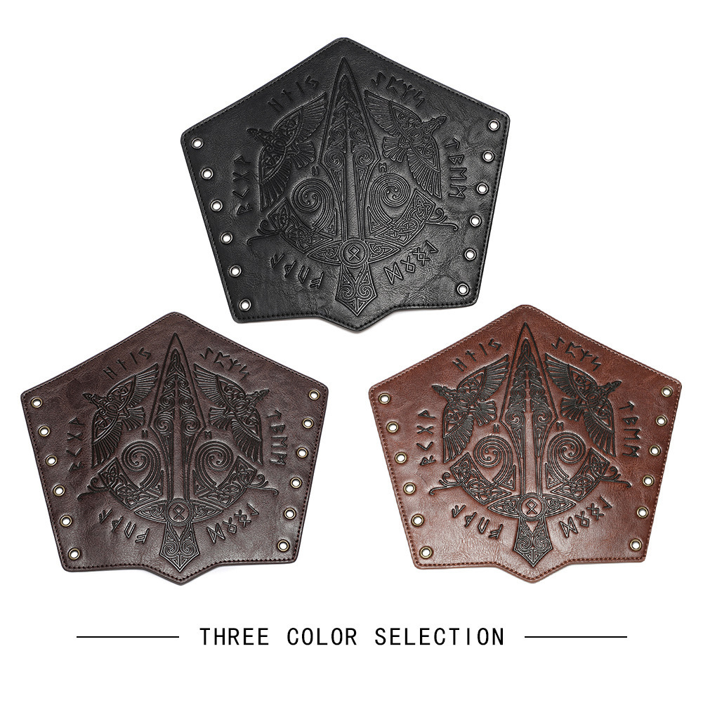 Medieval retro embossed wristband COSPLAY stage props knight handguard