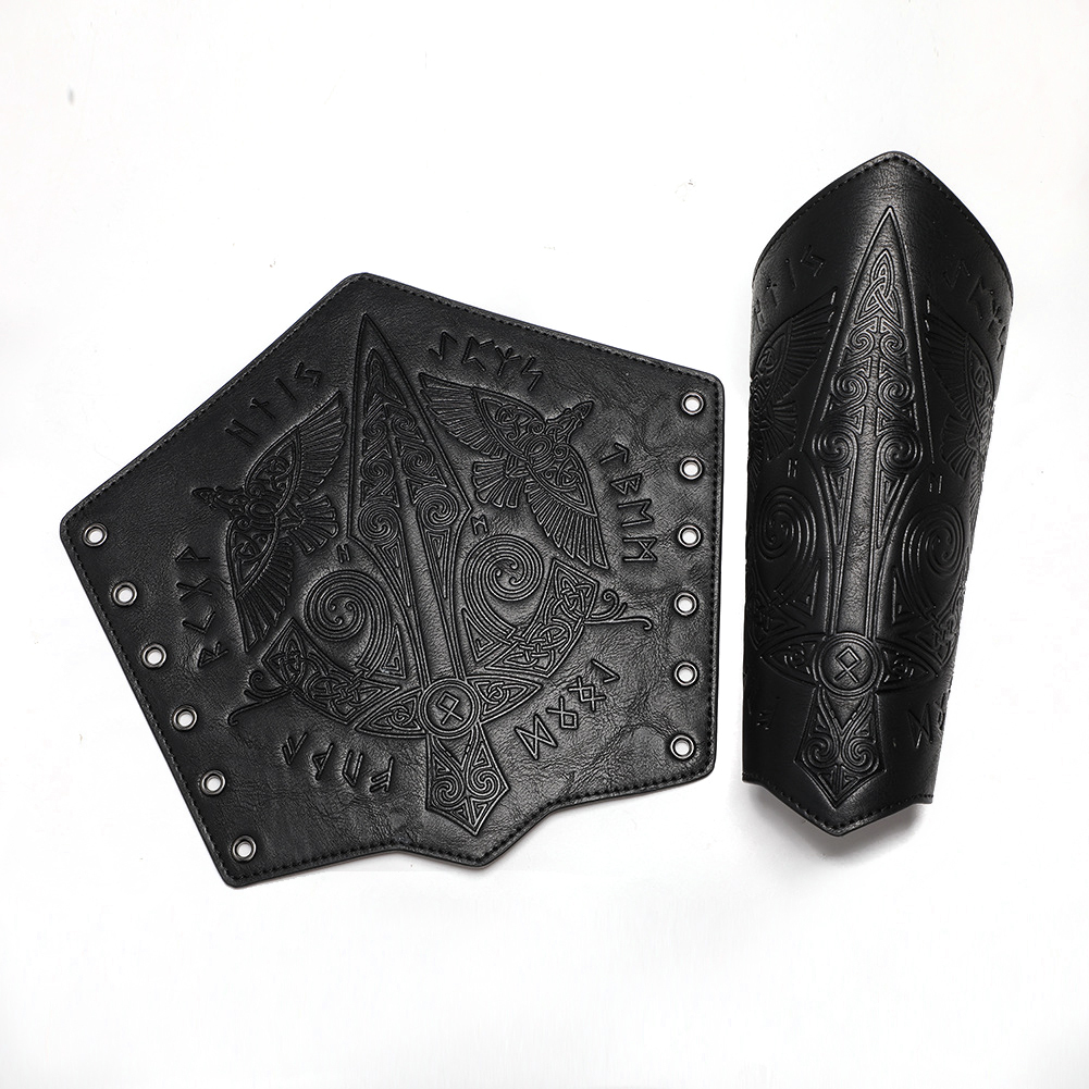 Medieval retro embossed wristband COSPLAY stage props knight handguard