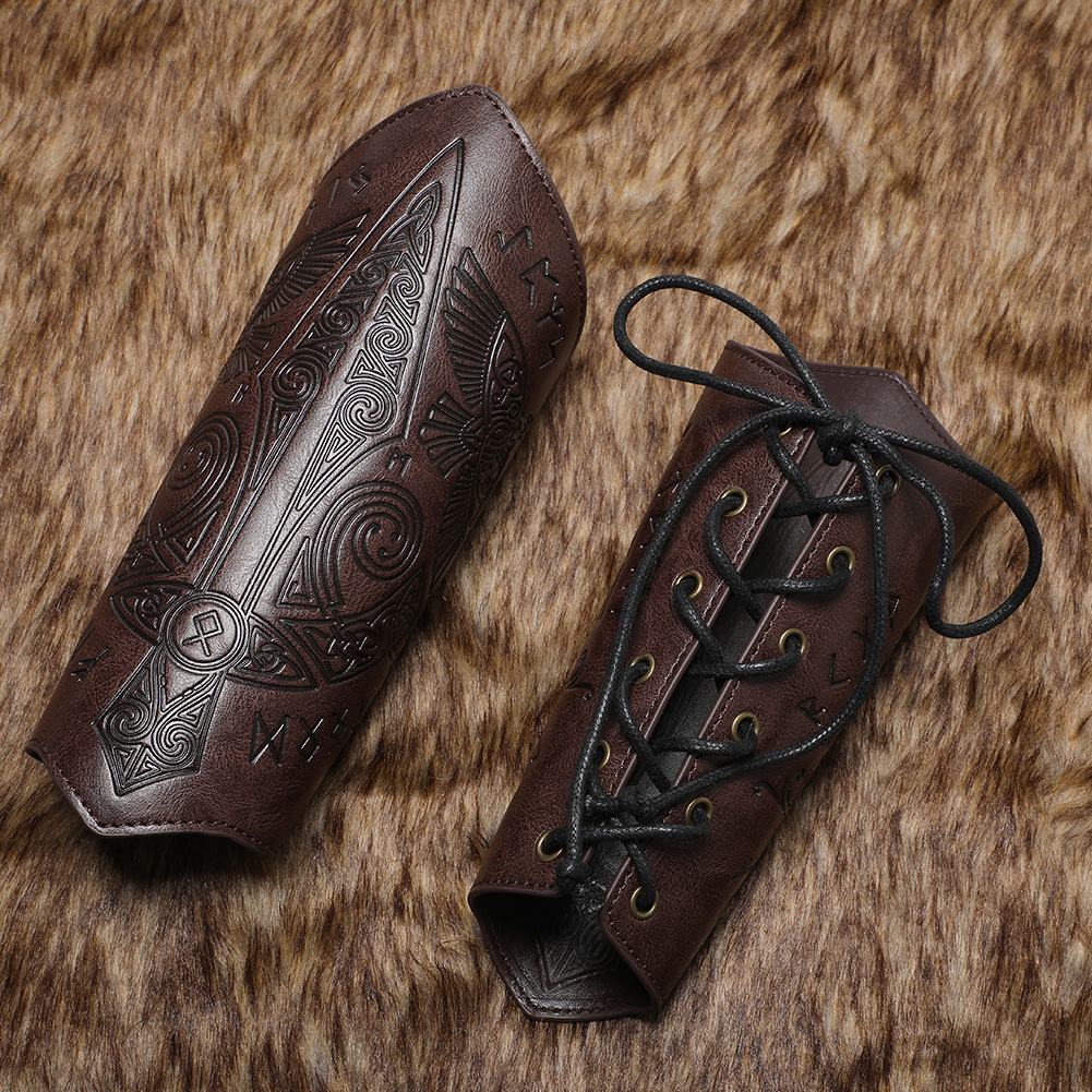 Medieval retro embossed wristband COSPLAY stage props knight handguard