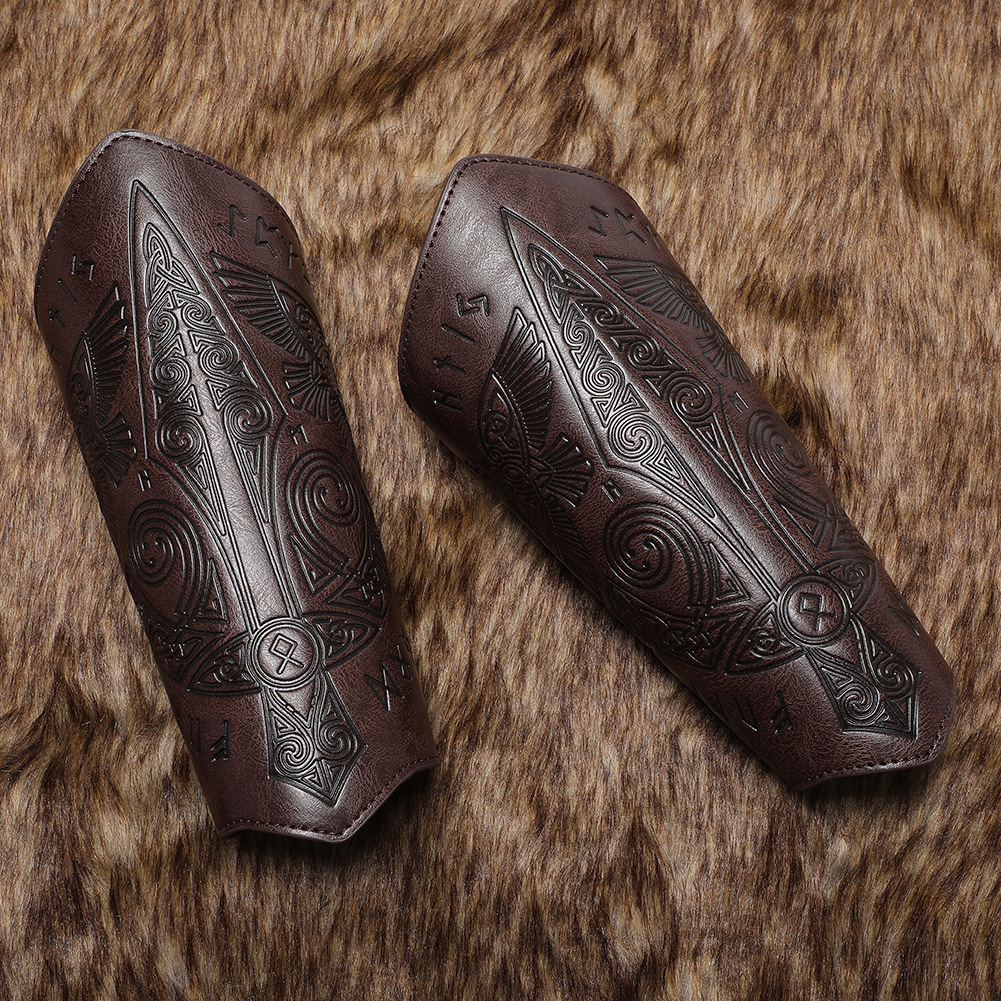Medieval retro embossed wristband COSPLAY stage props knight handguard