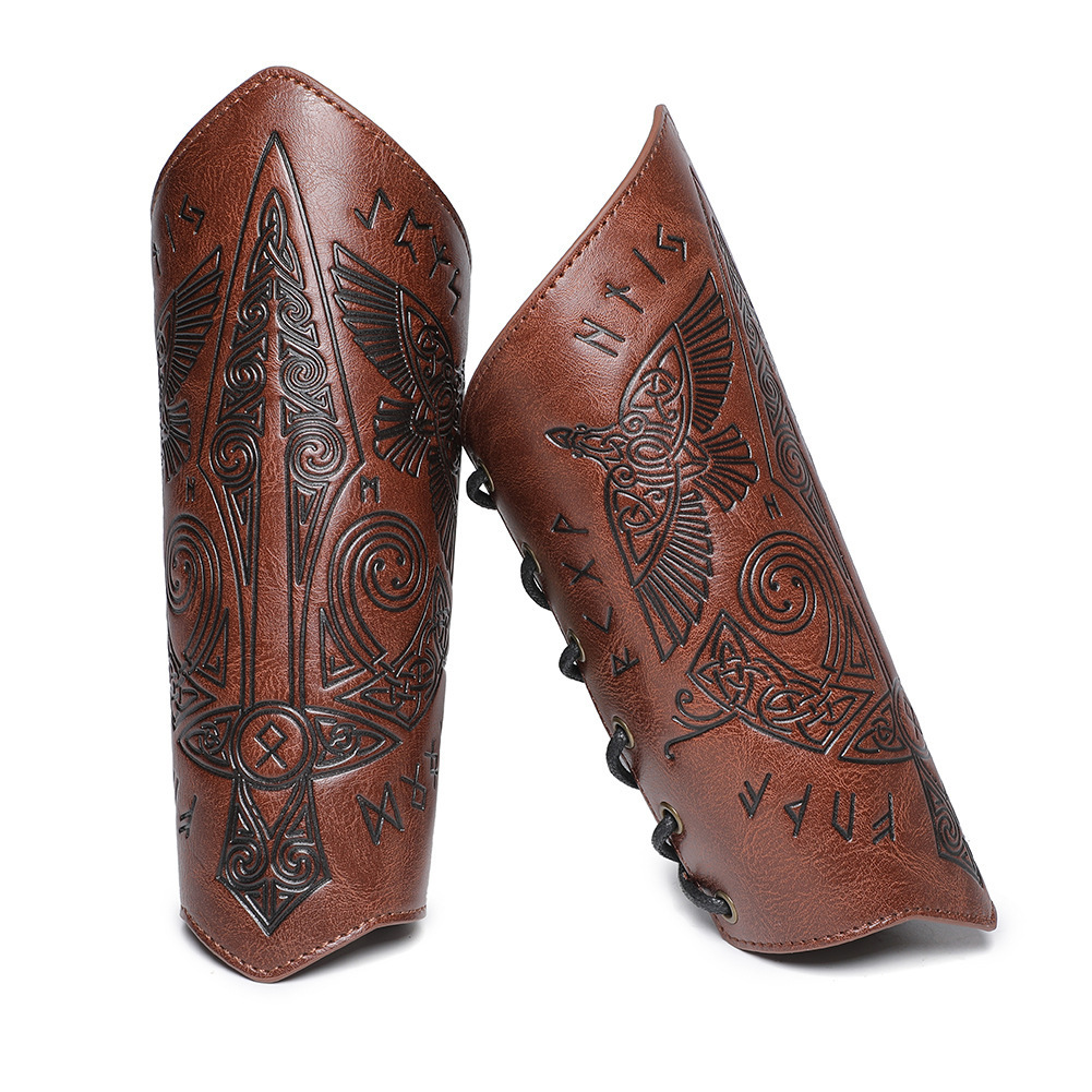 Medieval retro embossed wristband COSPLAY stage props knight handguard