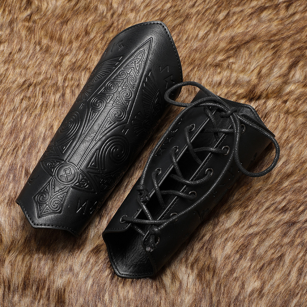 Medieval retro embossed wristband COSPLAY stage props knight handguard