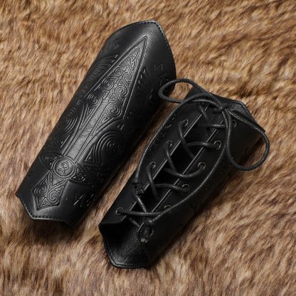 Medieval retro embossed wristband COSPLAY stage props knight handguard