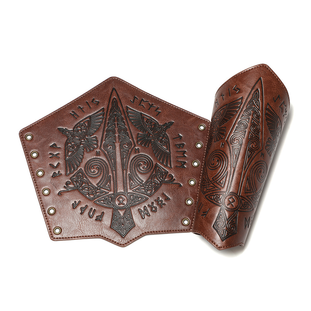 Medieval retro embossed wristband COSPLAY stage props knight handguard