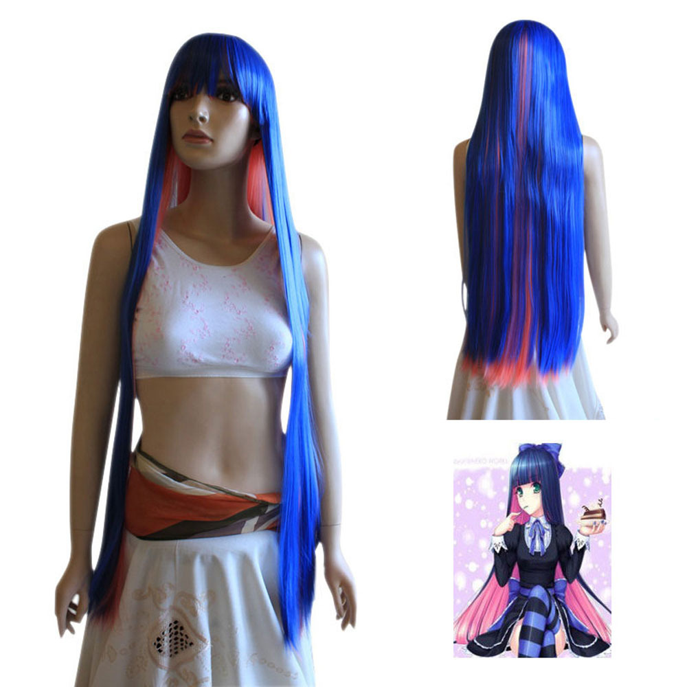 Vocaloid Zatsune Miku Dark Cosplay Costume Wig Party Hair