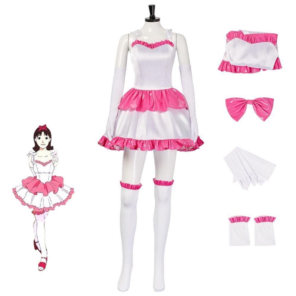70s Perfect Blue Mima Kirigoe Cosplay Costume Red and Pink Dresses for Women