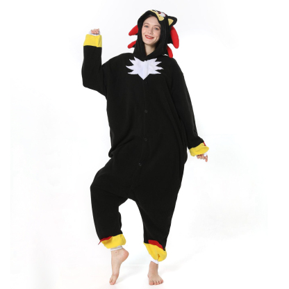 Shadow the Hedgehog kigurumi onesies anime pajamas Costume