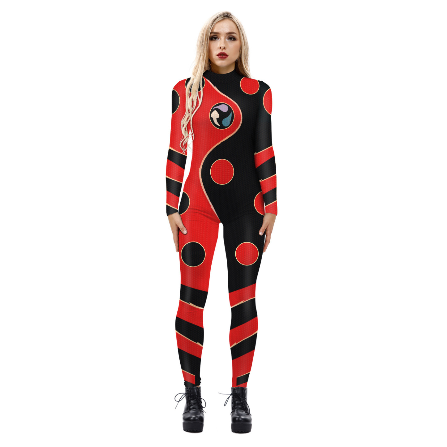 Miraculous Ladybug Movie Jumpsuit Halloween Party Cosplay Costume for Adult