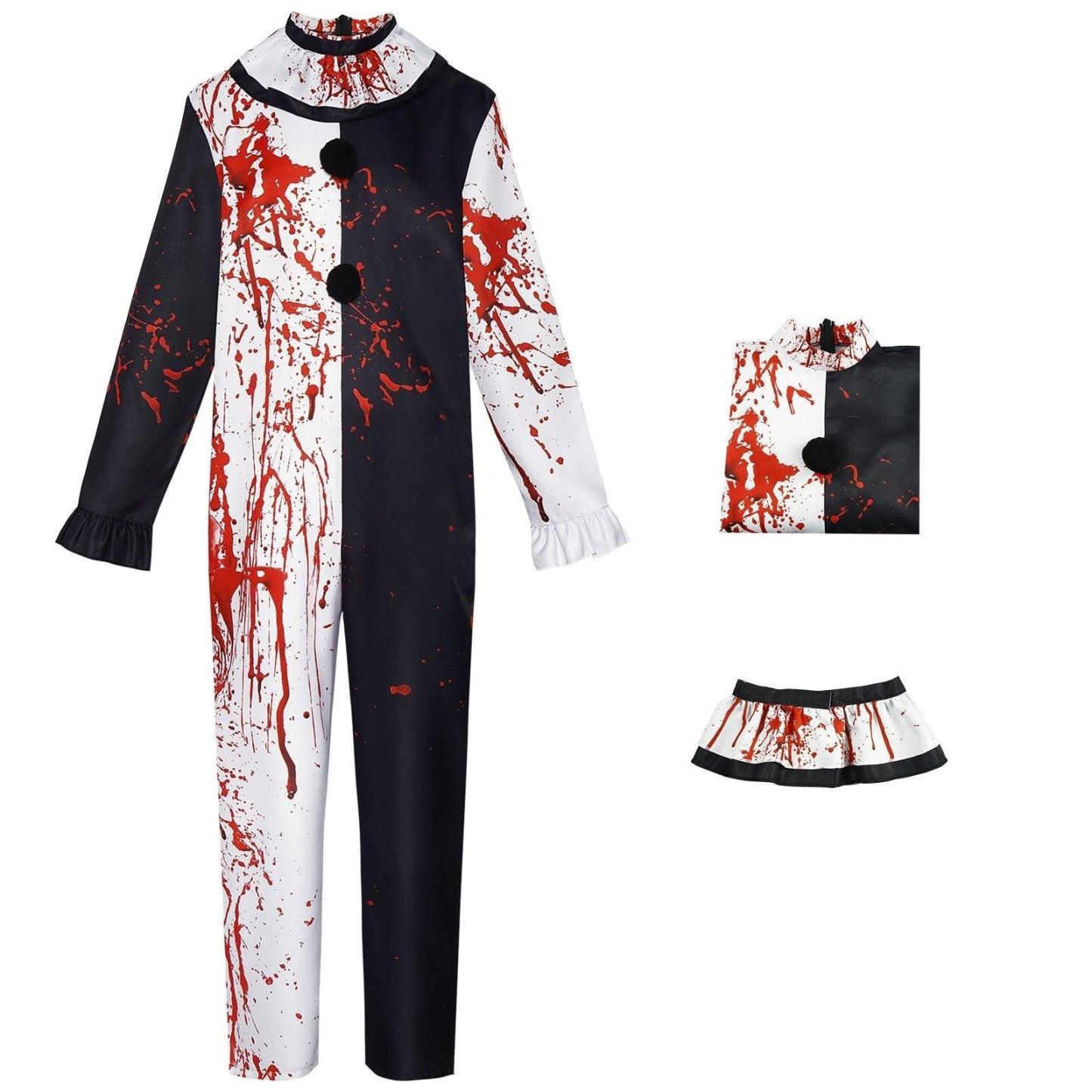 Adult Bloody Art the Clown Costume Terrifier Women Mens