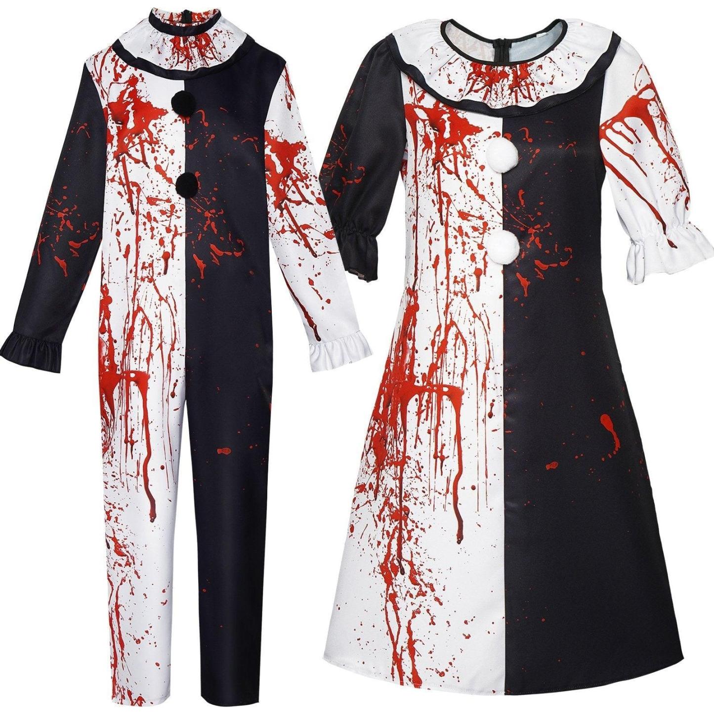 Adult Bloody Art the Clown Costume Terrifier Women Mens