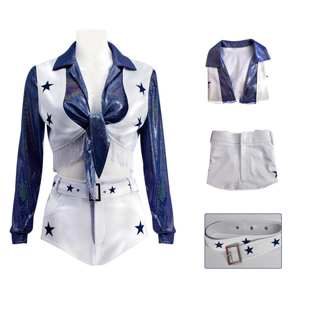 Adult dallas cowboys cheerleader halloween costume for Women