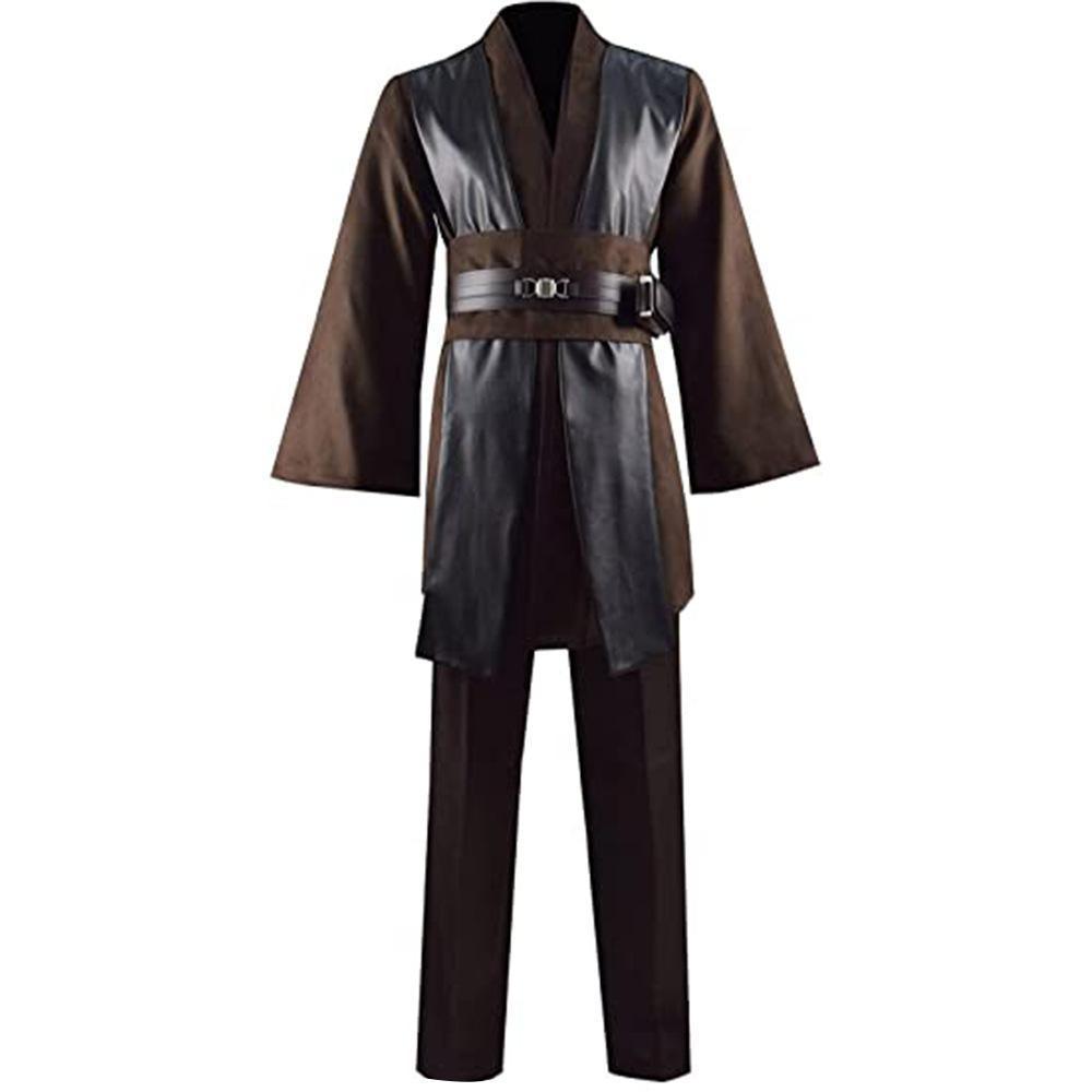 Anakin Skywalker Obi-Wan Costume Cloak Cosplay Halloween Suit