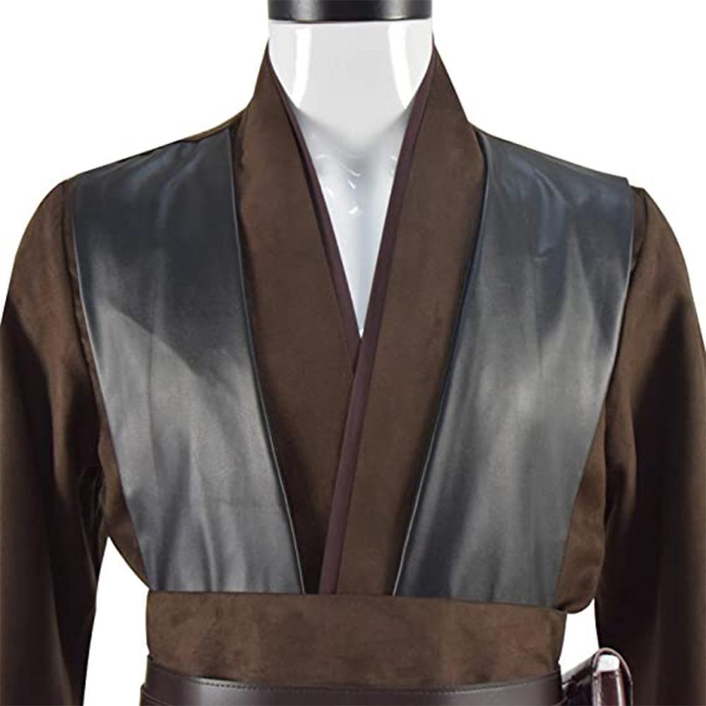 Anakin Skywalker Obi-Wan Costume Cloak Cosplay Halloween Suit