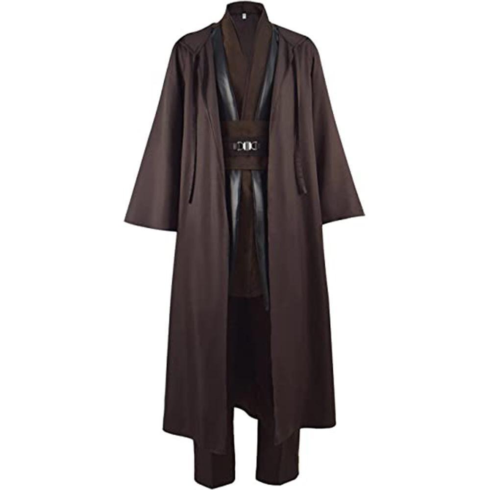 Anakin Skywalker Obi-Wan Costume Cloak Cosplay Halloween Suit