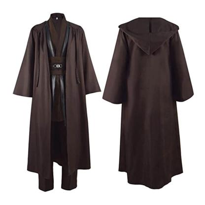 Anakin Skywalker Obi-Wan Costume Cloak Cosplay Halloween Suit