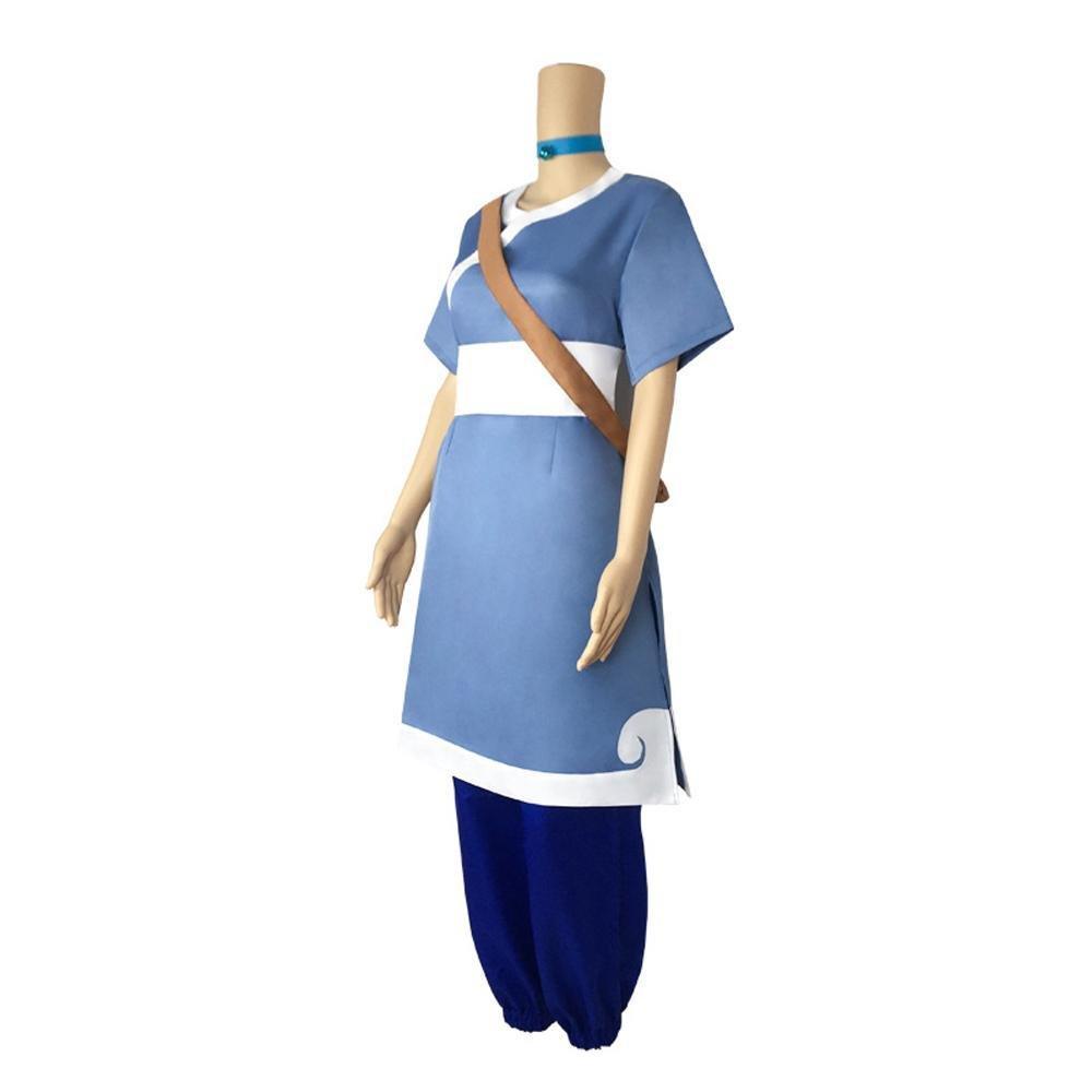 Anime Katara Avatar The Last Airbender Costume Party Cosplay Carnival Full Set