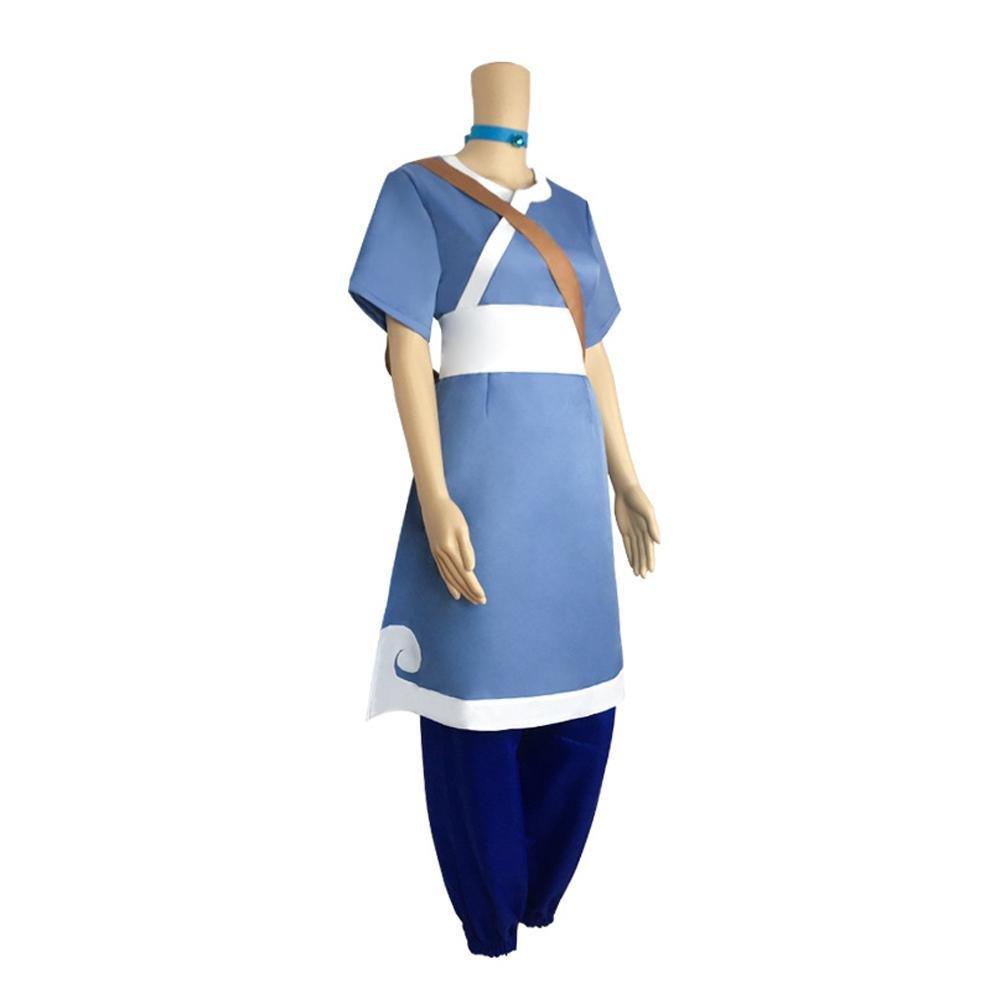 Anime Katara Avatar The Last Airbender Costume Party Cosplay Carnival Full Set