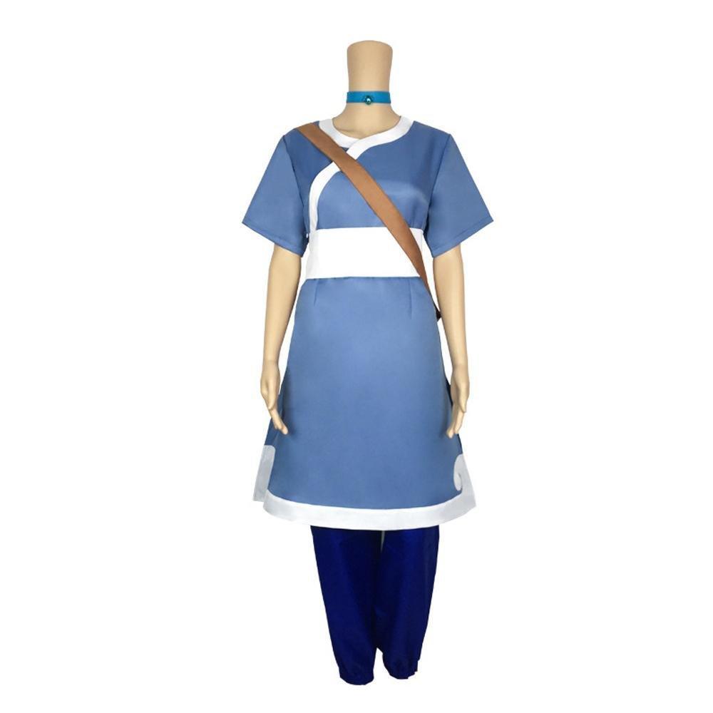 Anime Katara Avatar The Last Airbender Costume Party Cosplay Carnival Full Set