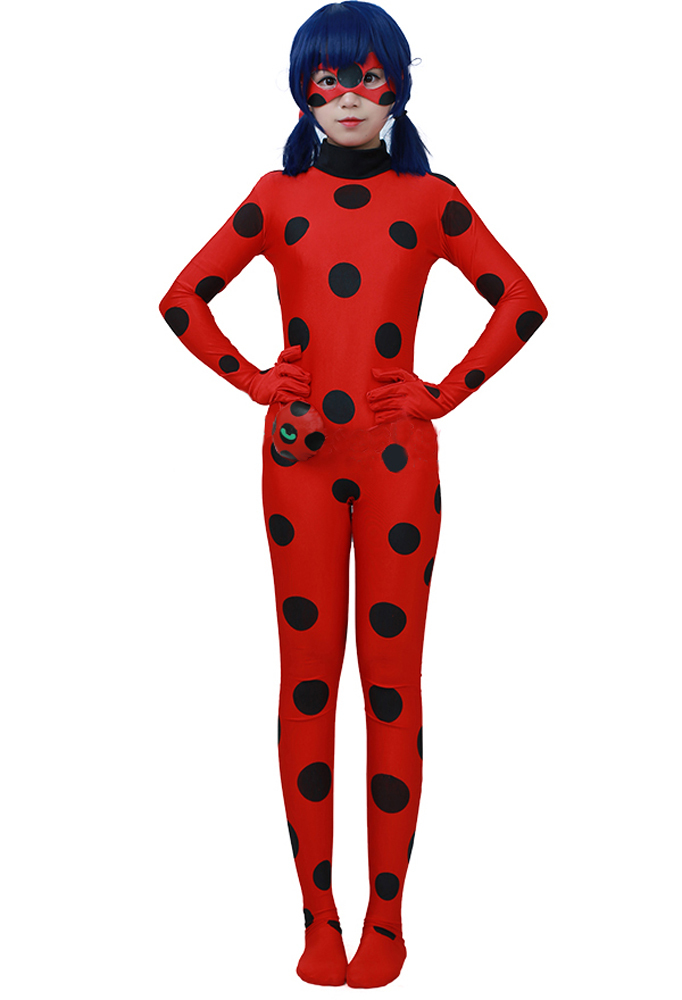 Marinette Dupain Cheng Ladybug Cosplay Adult Costume Zentai Kids