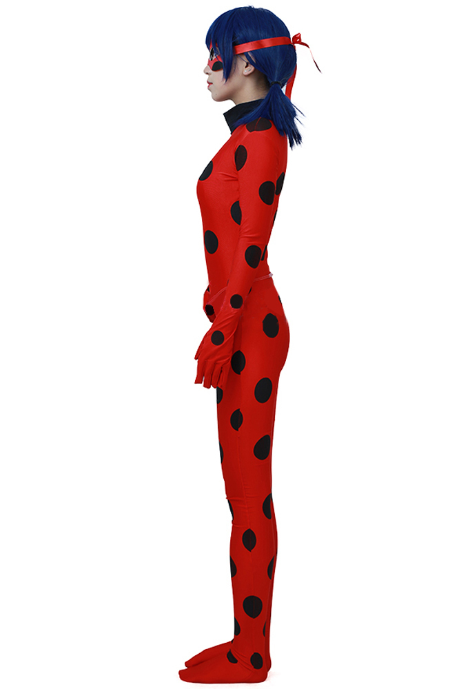 Marinette Dupain Cheng Ladybug Cosplay Adult Costume Zentai Kids