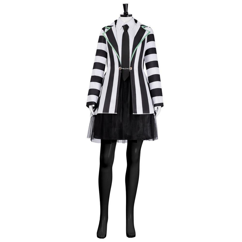 Beetlejuice Adult Kids Blazer Dress Costume For Girl Women