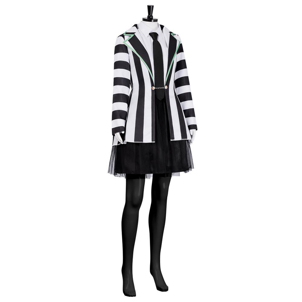 Beetlejuice Adult Kids Blazer Dress Costume For Girl Women
