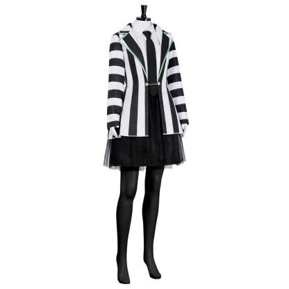 Beetlejuice Adult Kids Blazer Dress Costume For Girl Women