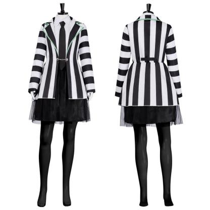 Beetlejuice Adult Kids Blazer Dress Costume For Girl Women