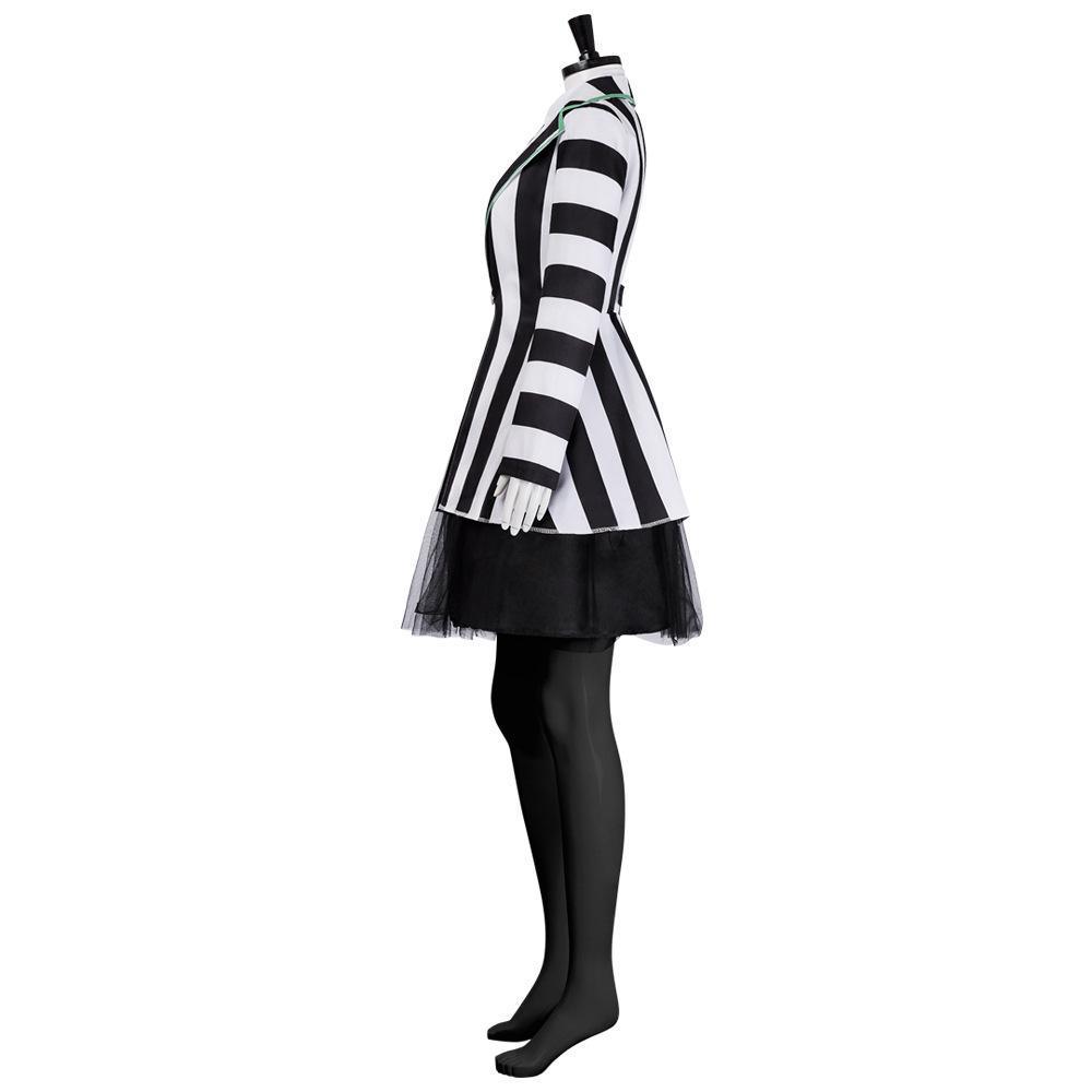 Beetlejuice Adult Kids Blazer Dress Costume For Girl Women
