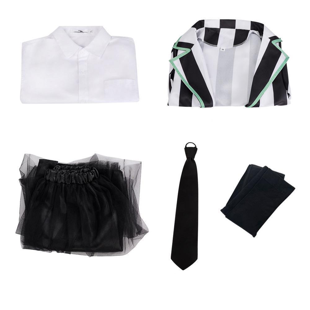 Beetlejuice Adult Kids Blazer Dress Costume For Girl Women