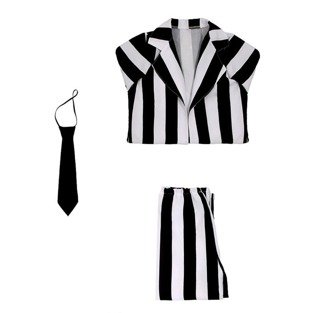 Beetlejuice Family Cosplay Costume Halloween Matching Outfits for Kids