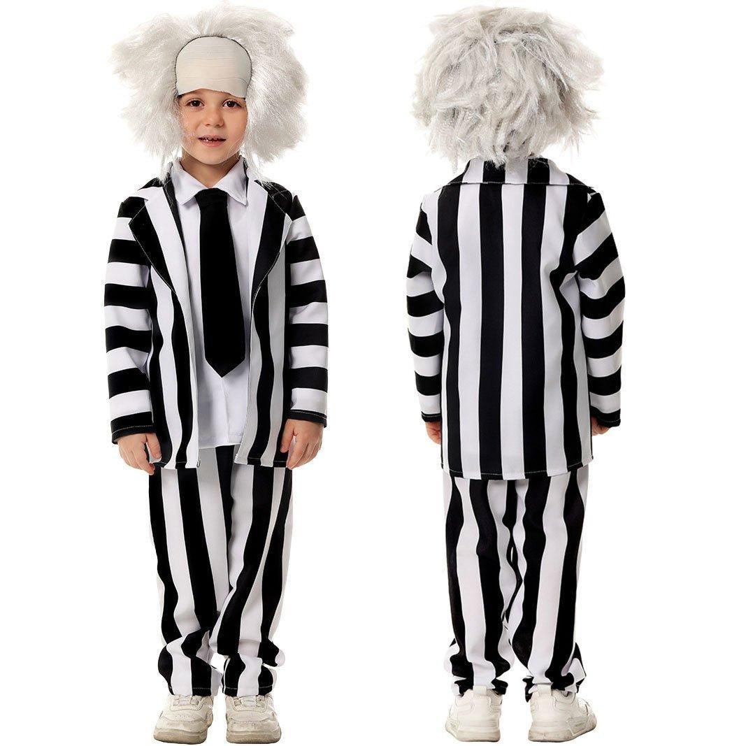 Beetlejuice Family Cosplay Costume Halloween Matching Outfits for Kids