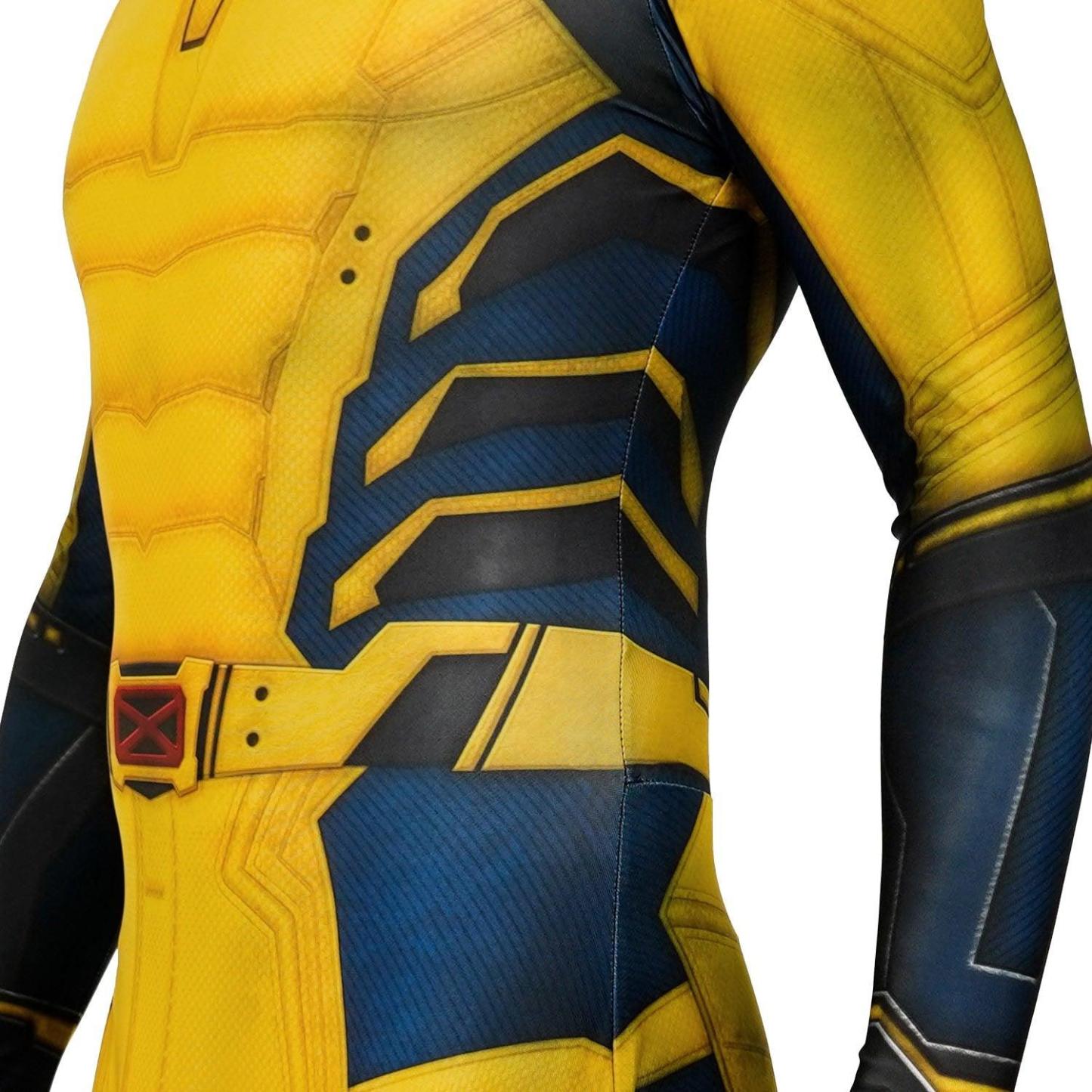 Deadpool 3 Wolverine Logan James Howlett Cosplay Jumpsuit Costume for Adults & Kids
