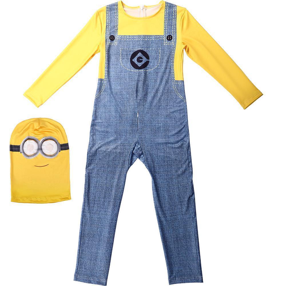 Despicable Me Minion Costume Cosplay Masquerade Party Halloween Full Set