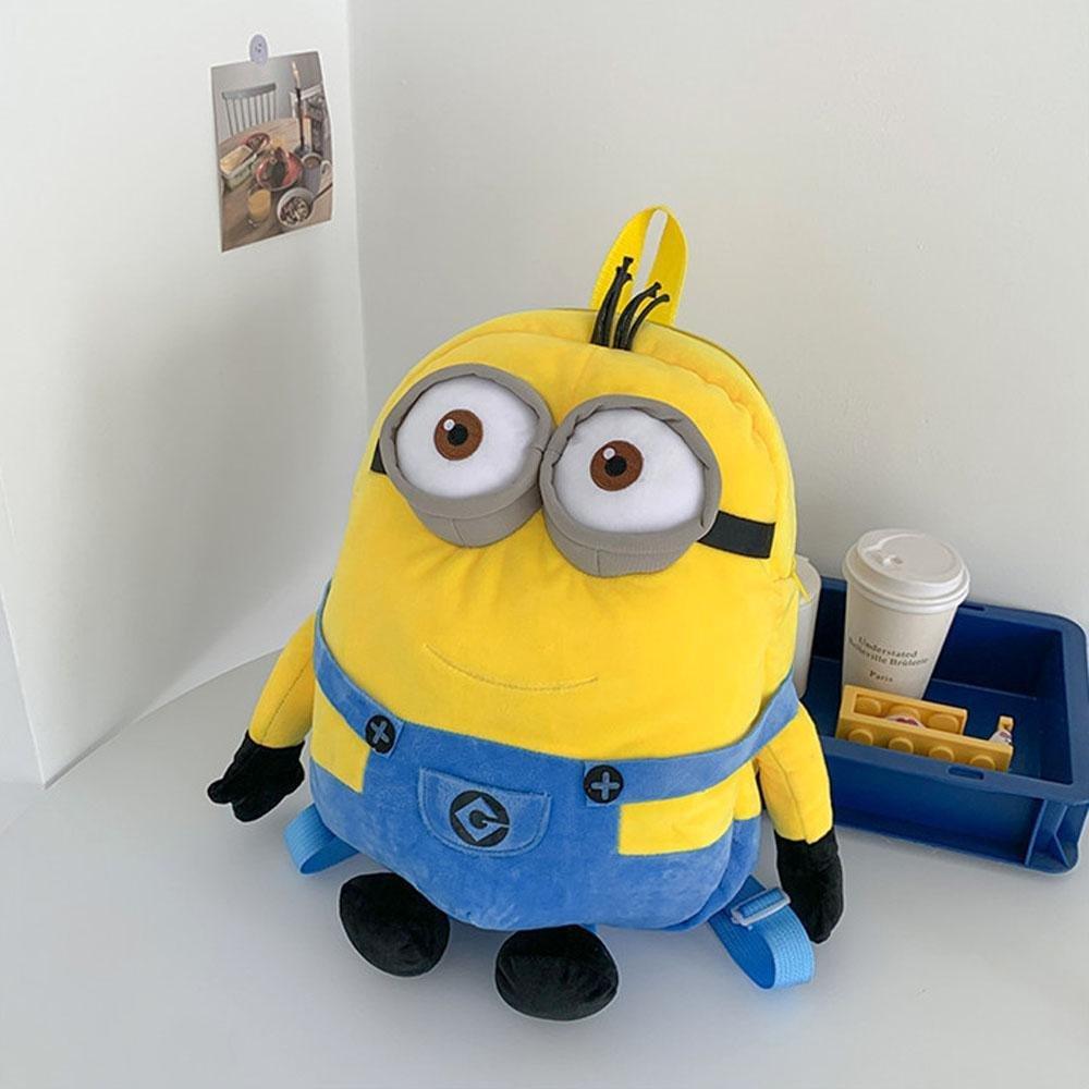 Despicable Me Minions Plush school bag large capacity student cartoon backpack