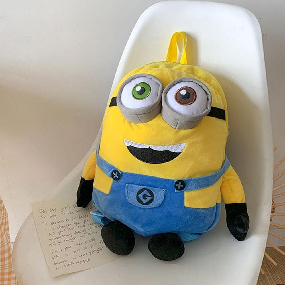 Despicable Me Minions Plush school bag large capacity student cartoon backpack