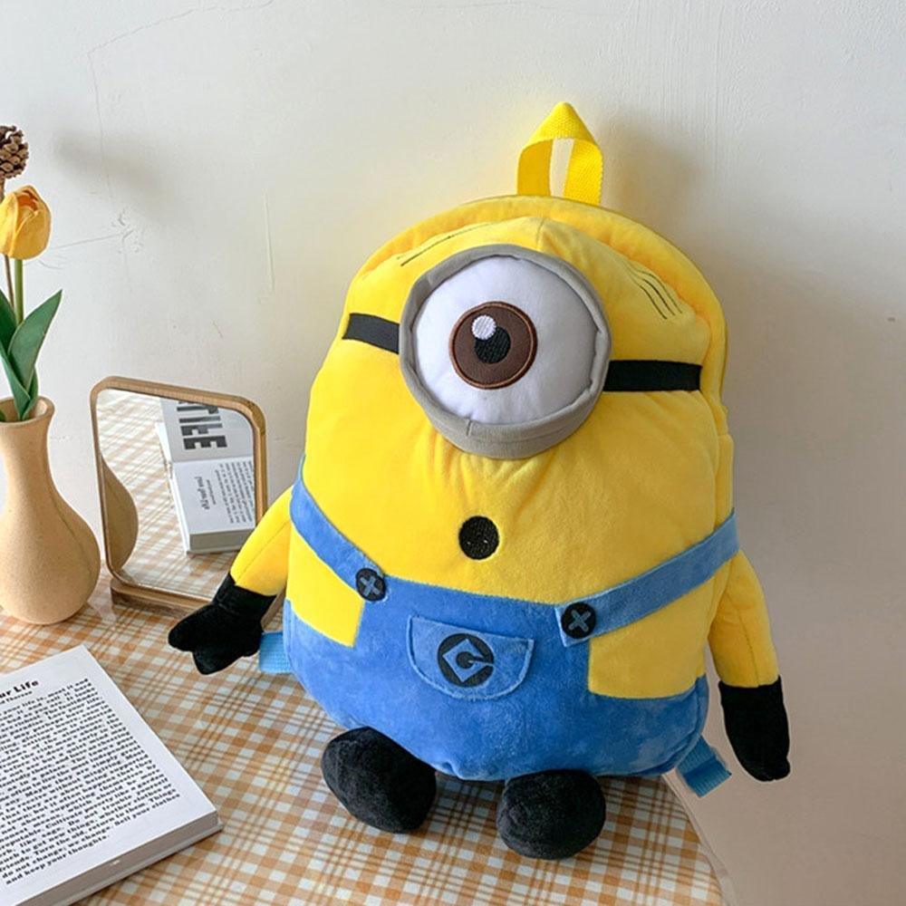 Despicable Me Minions Plush school bag large capacity student cartoon backpack